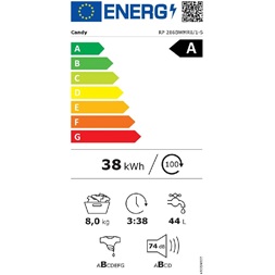 Candy RP 286BWMR8/1-S elöltöltős mosógép