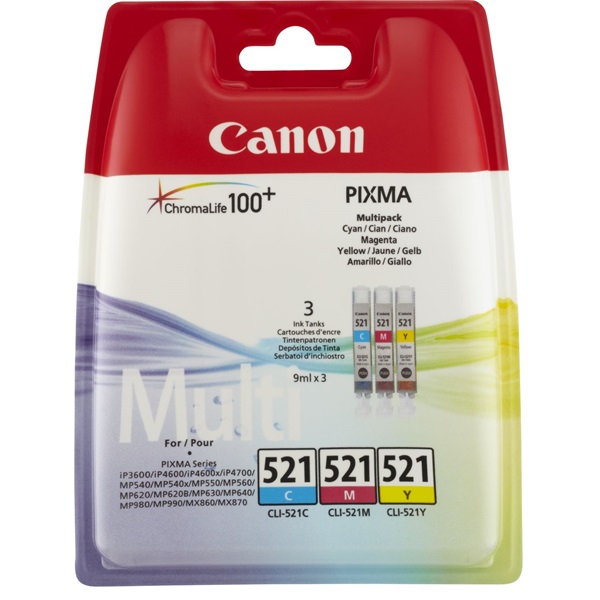 Canon CLI-521CMY multipack tintapatron