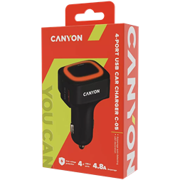 Canyon C-05 univerzális Dual autós töltő adapter 4.8A