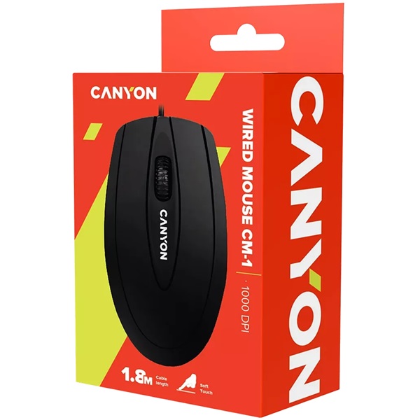 Canyon CNE-CMS1 USB optikai egér fekete