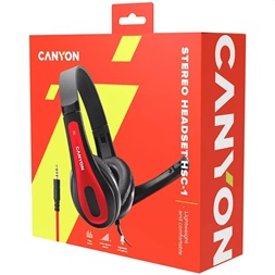 Canyon CNS-CHSC1 fekete-piros headset