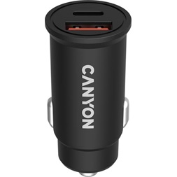 Canyon C-20 30W univerzális autós töltő adapter fekete