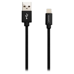 Canyon Charge & Sync MFI Lightning -> USB 2.0 A M/M adatkábel 1m fekete