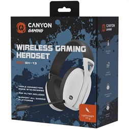 Canyon EGO GH-13 fehér-fekete 7.1 gamer headset