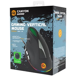 Canyon Emisat Vertical USB optikai gaming egér fekete