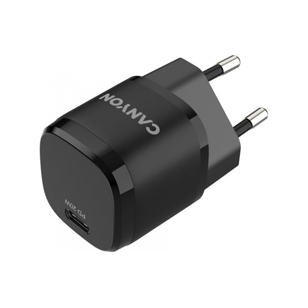 Canyon H-20-05 Mini 20W univerzális hálózati töltő adapter fekete