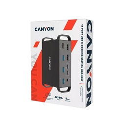 Canyon HDS-95ST 14-in-1 14-port 100W USB-C dokkoló fekete