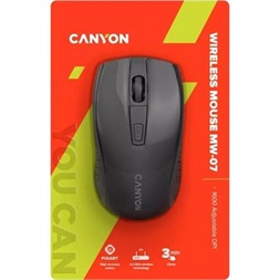 Canyon MW-7 optikai vezeték nélküli egér fekete