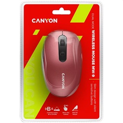 Canyon MW-9 optikai Bluetooth / vezeték nélküli egér piros-fekete