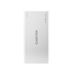 Canyon PB-108 10000mAh LiPo powerbank fehér (Lightning bemenet)