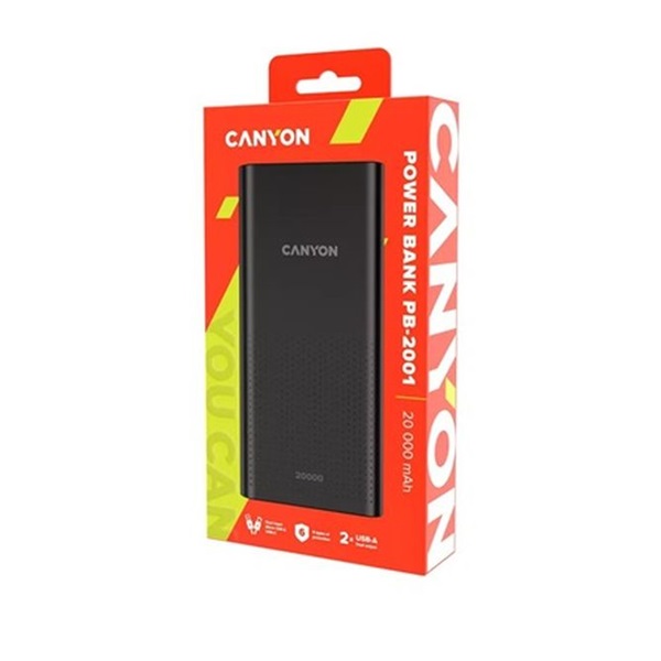 Canyon PB-2001 20000mAh LiPo powerbank fekete