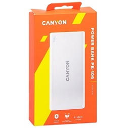 Canyon PB-106 10000mAh LiPo fehér power bank