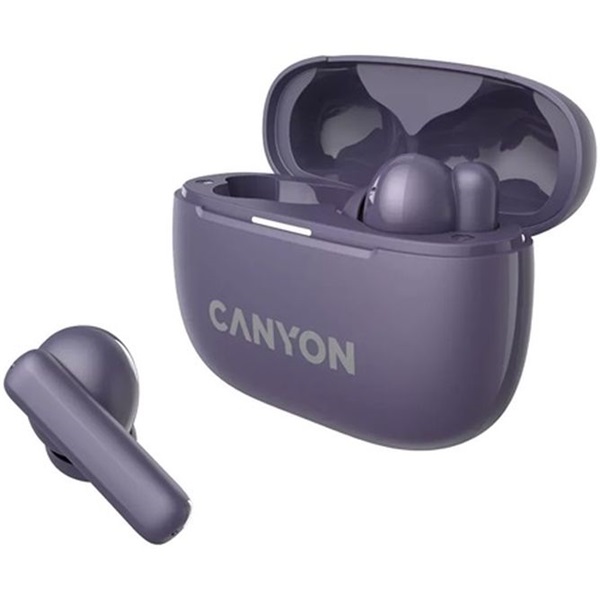 Canyon TWS-10 True Wireless Bluetooth lila fülhallgató