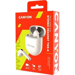 Canyon TWS-6 True Wireless Bluetooth barna fülhallgató