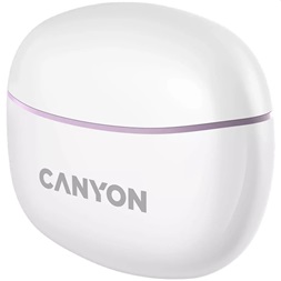 Canyon TWS-5 True Wireless Bluetooth lila-fehér fülhallgató