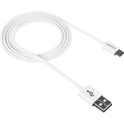 Canyon USB 2.0 A -> USB 2.0 micro B M/M adatkábel 1m fehér