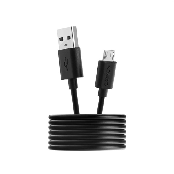 Canyon USB 2.0 A -> USB 2.0 micro B M/M adatkábel 1m fekete