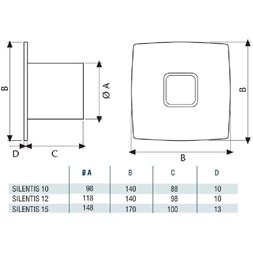 Cata Silentis 10 Low Noise szellőző ventilátor