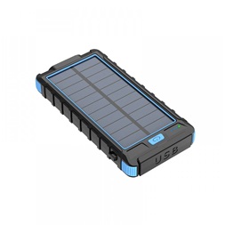 Cellect CEL-PBANKMQP32B-BKBL 10000mAh Solar fekete-kék power bank