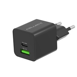 Cellect MTCB-PD30W-BK PD30W QC3.0 18W fekete hálózati töltő adapter