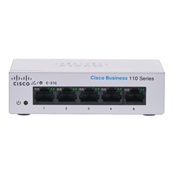 Cisco CBS110-5T-D 5x GbE LAN port nem menedzselhető switch