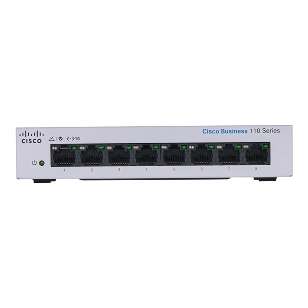 Cisco CBS110-8T-D 8x GbE LAN port nem menedzselhető switch