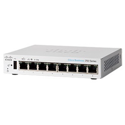 Cisco CBS250-8T-D 8x GbE LAN port L2 menedzselhető switch