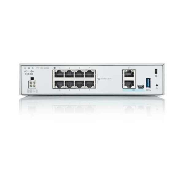 Cisco Firepower FPR1010-NGFW-K9 NGFW Appliance 8x LAN port asztali tűzfal