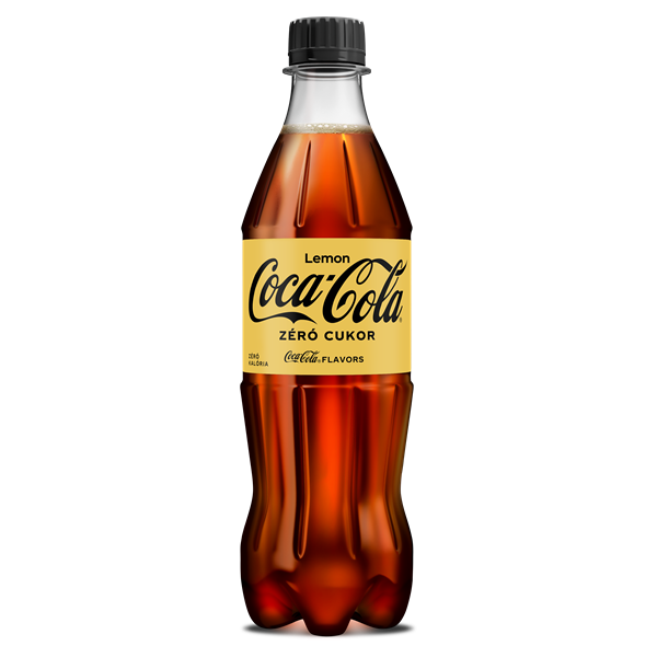 Coca-Cola Zero Lemon DRS egyutas visszaváltási díjas 0,5l PET palackos üdítőital