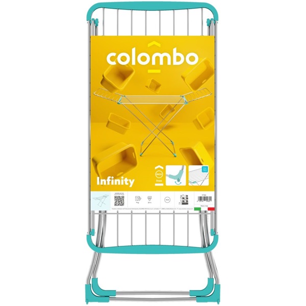 Colombo INFINITY 20m inox, szétnyitható szárnyas ruhaszárító  ST586