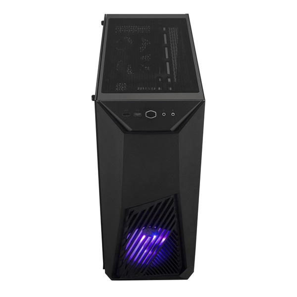 Cooler Master MasterBox K501L fekete (táp nélküli) ablakos ATX ház