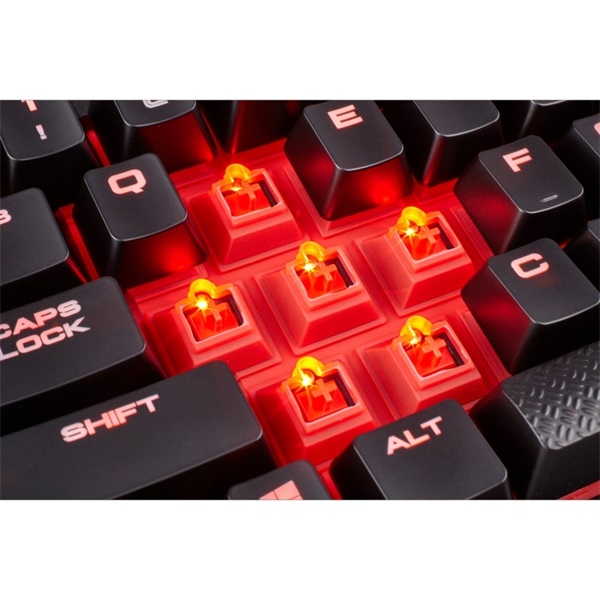 Corsair Gaming K68 - Piros LED - Cherry MX Piros Gamer billentyűzet