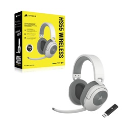 Corsair HS55 vezeték nélküli fehér gamer headset