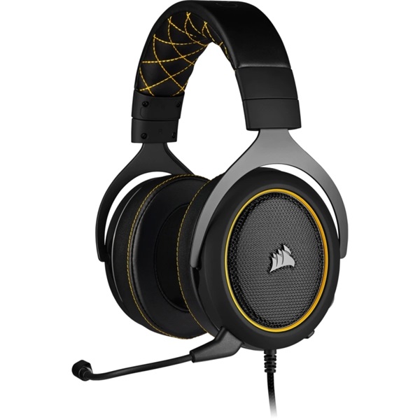 Corsair HS60 PRO Surround sárga gamer headset