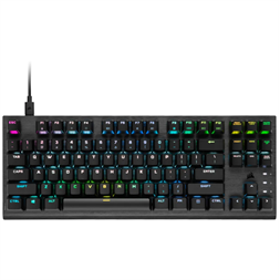 Corsair K60 PRO TKL RGBUS vezetékes fekete optikai-mechanikus gamer billentyűzet