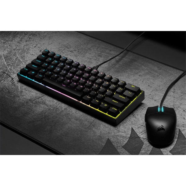 Corsair K65 Mini RGB - Cherry MX Red - gamer billentyűzet