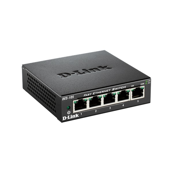 D-Link DES-105 5port FE LAN nem menedzselhető switch