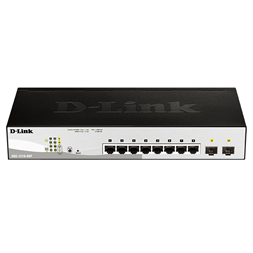 D-Link DGS-1210-08P/E 8port GbE LAN 2x GbE SFP port PoE Smart switch