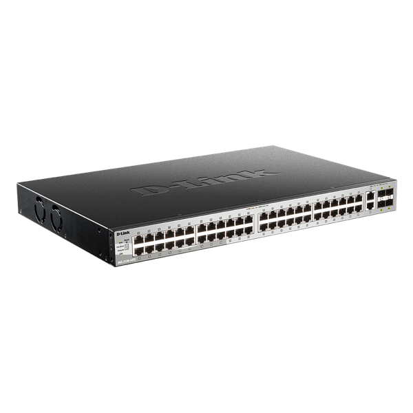 D-Link DGS-3130-54TS/E 48xGbE LAN 2x10GbE LAN 4xSFP+ port L3 menedzselhető switch