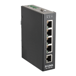 D-Link DIS-100E-5W 5x10/100 FE LAN port nem menedzselhető ipari switch