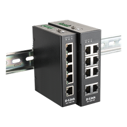 D-Link DIS-100E-8W 8x10/100 FE LAN port nem menedzselhető ipari switch