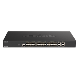 D-Link DXS-1210-28S 24x10GbE SFP+ 4x10GbE LAN port L2 smart menedzselhető switch