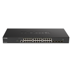 D-Link DXS-1210-28T 24x10GbE LAN 4x25G SFP28 port L2 smart menedzselhető switch