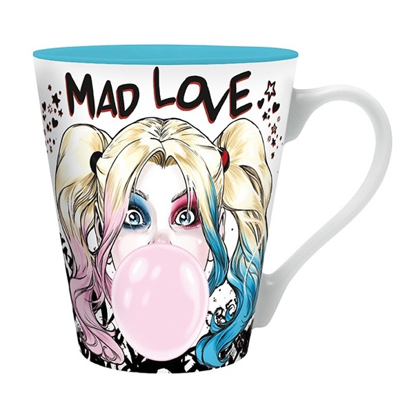 DC Comics "Harley Quinn Mad Love" 250 ml bögre + fém kulcstartó + füzet csomag