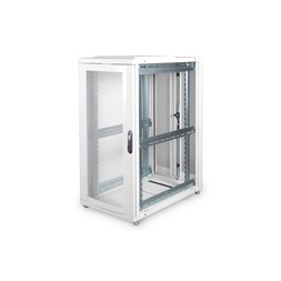 DIGITUS Server Rack Unique 19" 26U 1340x600x1000mm perforált ajtós szürke álló szerver rack szekrény