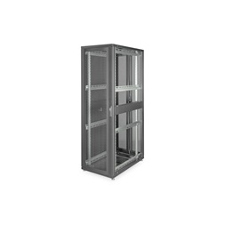 DIGITUS Server Rack Unique 19" 42U 2050x600x1000mm perforált ajtós fekete álló szerver rack szekrény