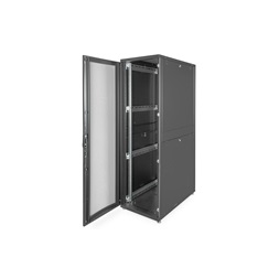 DIGITUS Server Rack Unique 19" 42U 2050x600x1000mm perforált ajtós fekete álló szerver rack szekrény