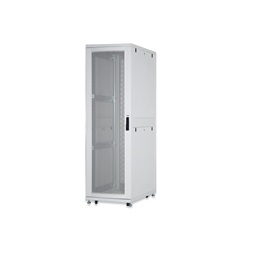 DIGITUS Server Rack Unique 19" 42U 2050x600x1000mm perforált ajtós szürke álló szerver rack szekrény