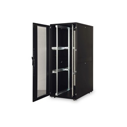 DIGITUS Server Rack Unique 19" 42U 2050x800x1200mm perforált ajtós fekete álló szerver rack szekrény