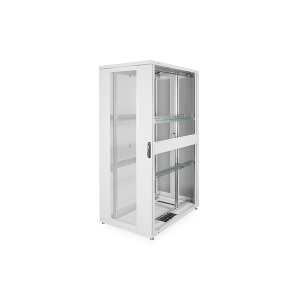 DIGITUS Server Rack Unique 19" 42U 2050x800x1200mm perforált ajtós szürke álló szerver rack szekrény